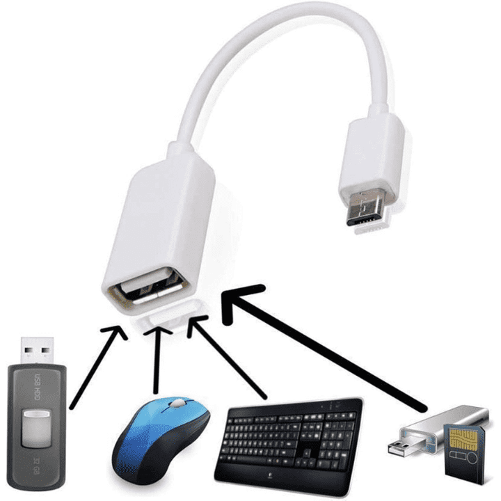 High Speed Micro USB OTG Cable - 33 cm