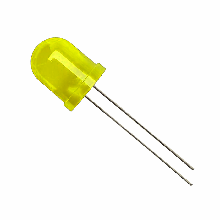 10mm Bright Yellow LED - 10pcs Pack