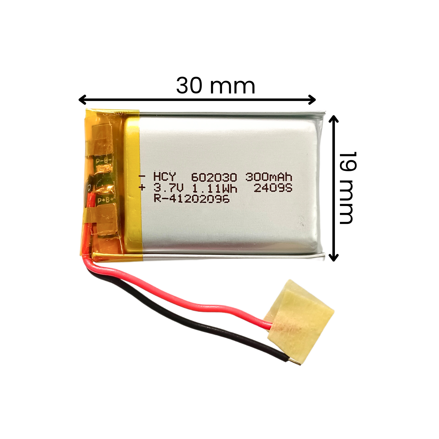 Witty Fox 3.7v 300mah Rechargeable Lithium Polymer Battery