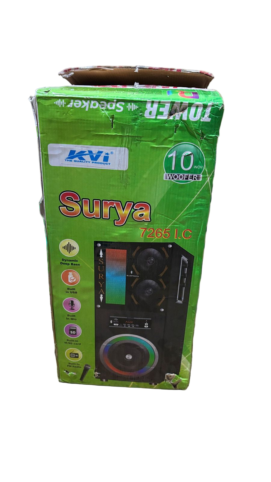 MAHA LSK GABBAR 2.1 Hi-Fi Floor Standing Speaker System with Dual 8" Woofers, Bluetooth & BIG BASS