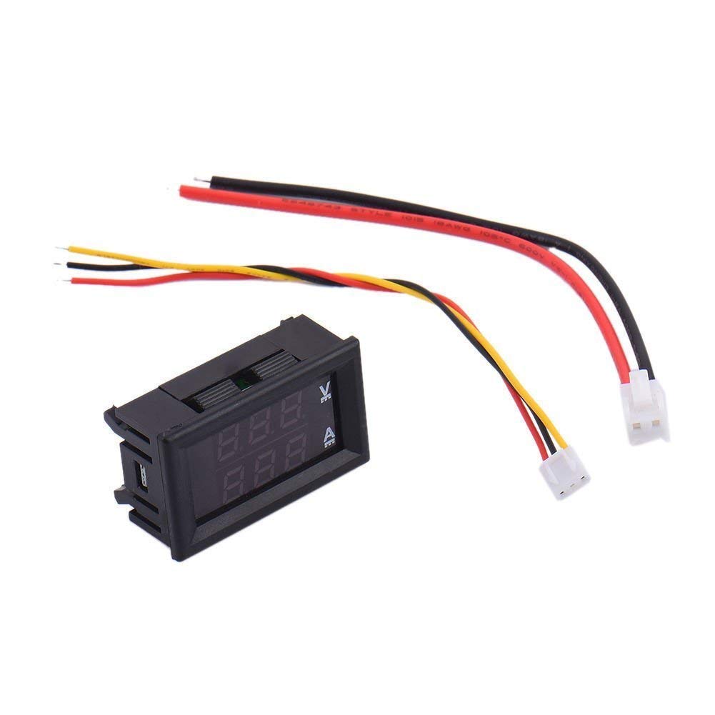 Digital Voltmeter (0-100V) and Ammeter (10A) Dual LED Voltage Current Measurement Module