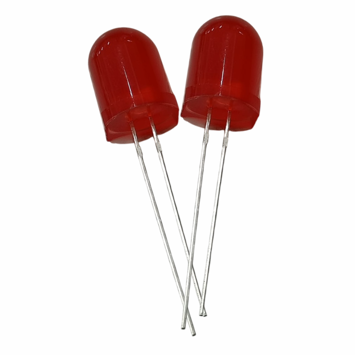 10mm Bright Red LED – 10 Pcs Pack