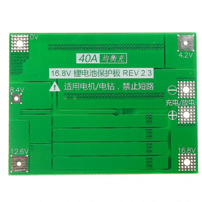 4S 40A 16V 18650 Li-ion  BMS PCM
