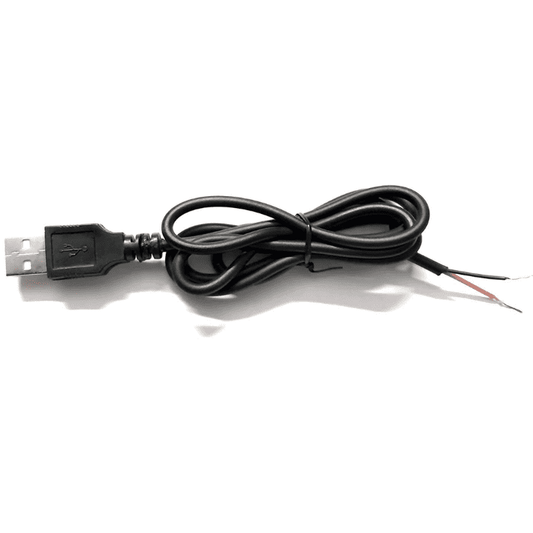One-Sided Micro USB To USB Power Cable 2.0 2-Pin Wire (1 Meter)
