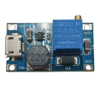 2A Step-up MT3608 2V-24V DC-DC Boost Converter Module with Micro USB Port