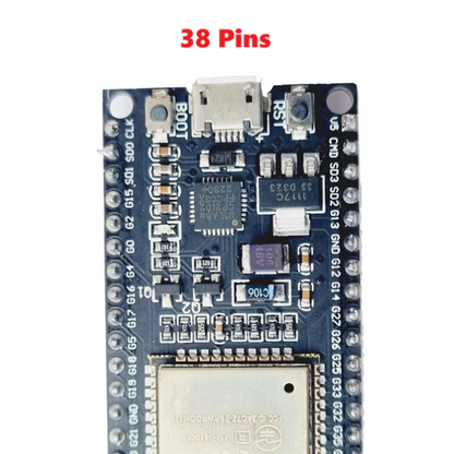 ESP32 NodeMCU (38-Pin) WiFi + BLE – Ideal for IoT. -Nodemcu ESP Board -Robocraze