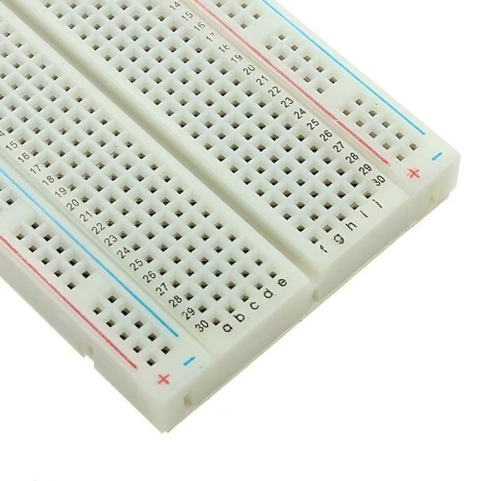 400 Tie Points Solderless Breadboard – Medium-sized breadboard for Arduino & projects. Electronic Components - Robocraze