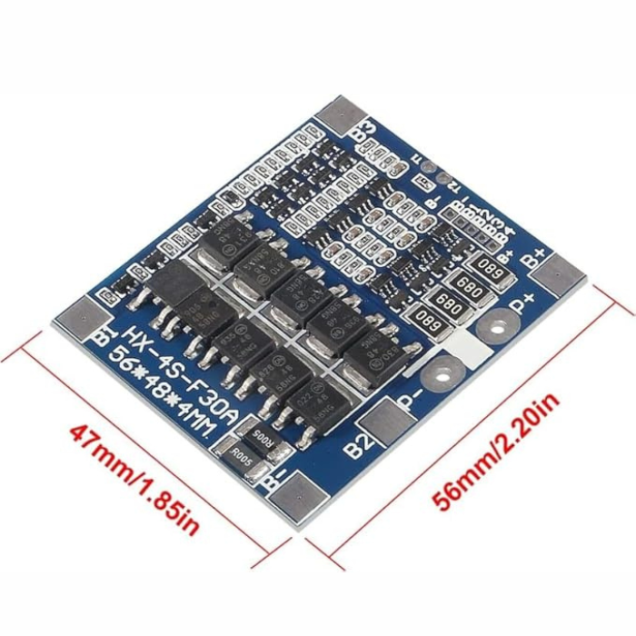 Flash 4S 30A 148V Li-Ion Lithium 18650 Battery Protection Board