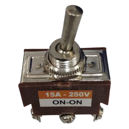 DPDT 6 Pin Toggle Switch ON-OFF-ON (15A 250V)