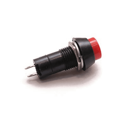 Red PBS-11B 2PIN 12mm No Lock Push Button Momentary Switch 3A 250V