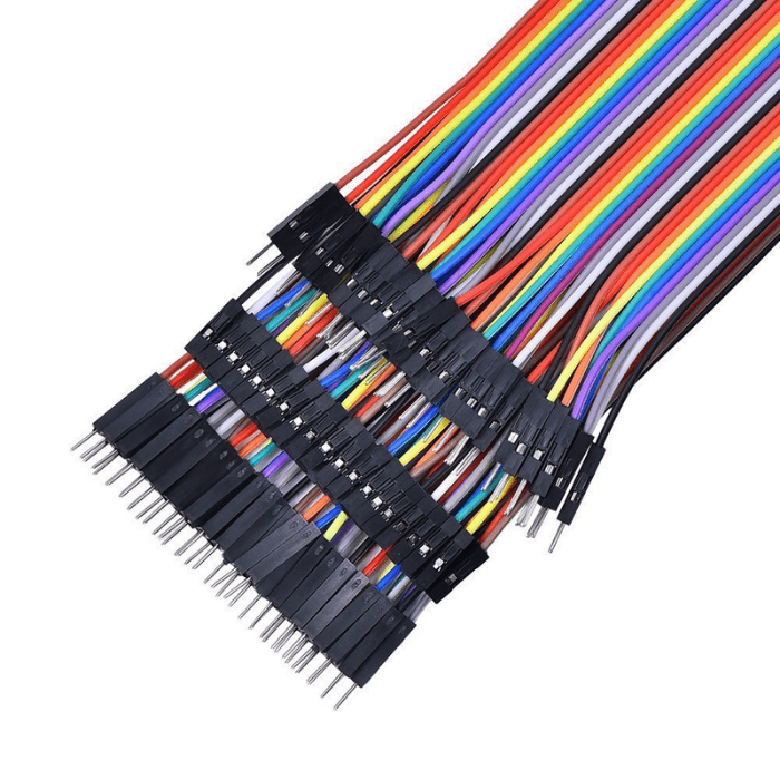 Jumper Wire Set - M2M, M2F, F2F (40 pcs each) – Ideal for Arduino & prototyping. Electronic Components - Robocraze