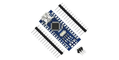 Improved Version Nano V3 Board compatible with Arduino | Nano V3 Board with Soldered Pins and USB Cable for Beginners or Robotics Starter Kits Compatible Arduino Nano V3