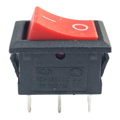 6 A 250V 3 pin SPDT ON-OFF Rocker Switch (JL MRS 102 BK)