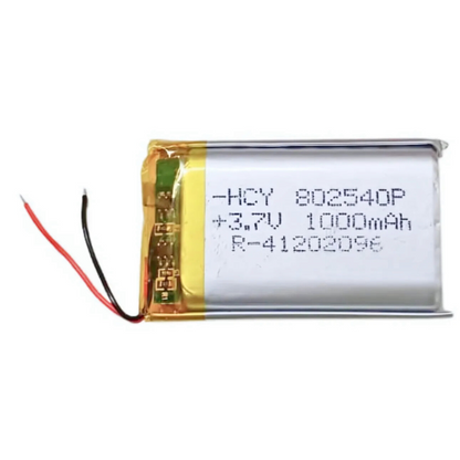 Witty Fox 1000mAh Rechargeable 3.7v Lithium Polymer Battery