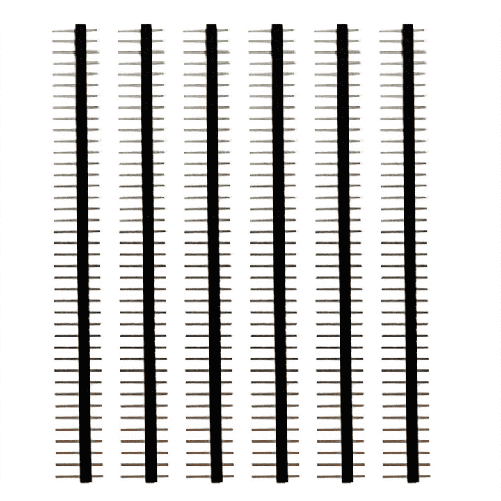 40x1 Pin 2.54mm Single Row Straight Male Pin Header Strip (Pack of 50)