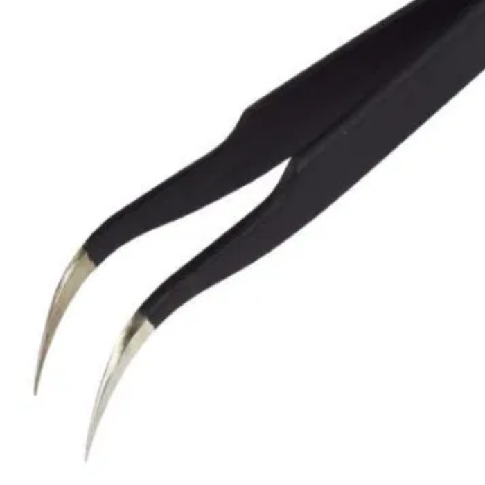 ESD-15 Black Tweezer Cross Tip Anti-Static