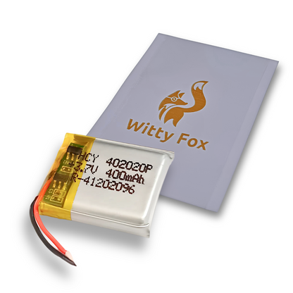 Witty Fox 3.7V 400mAh Rechargeable LiPo  Battery