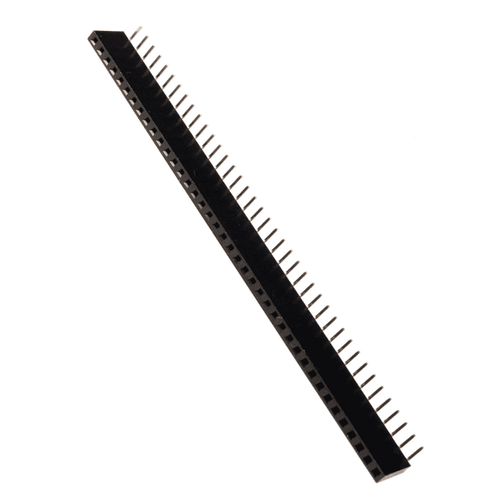 1x40 2.54mm Pitch Female Berg Strip Header (Right Angle)