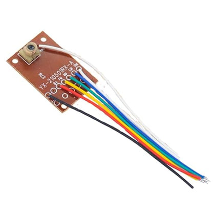 4CH RC Remote Control Transmitter & Receiver Kit | 27MHz Radio System with Antenna | Long Range DIY RC Toy Car, Boat & Truck Electronics (1 Pack)