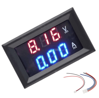 Digital Voltmeter Ammeter DC 100V 100A Dual Led Voltage Monitor Panel (Without Shunt)