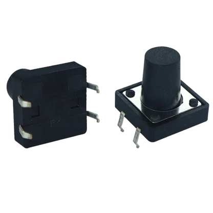 4 Pin Push Button Tactile Switch 12x12x15mm (Pack of 5)