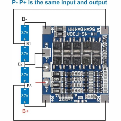 Flash 4S 30A 148V Li-Ion Lithium 18650 Battery Protection Board