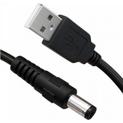 USB to DC Adapter Cable 5.5mm x 2.1mm 85cm