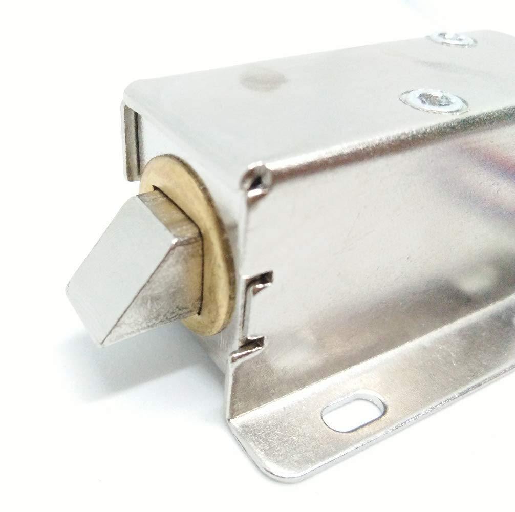 12V DC Solenoid for Electric Door Lock – Secure DC solenoid for electric door locking & automation – Robocraze