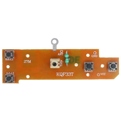 4CH RC Remote Control Transmitter & Receiver Kit | 27MHz Radio System with Antenna | Long Range DIY RC Toy Car, Boat & Truck Electronics (1 Pack)