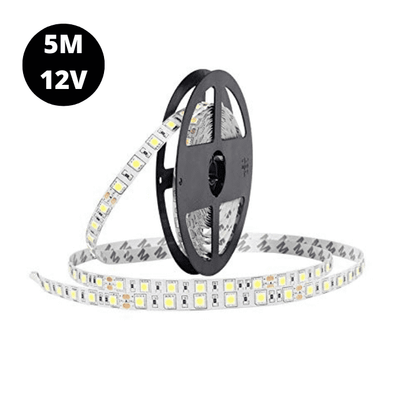 12V Warm White 5050 SMD LED Strip Flexible 5M/Roll NO Waterproof
