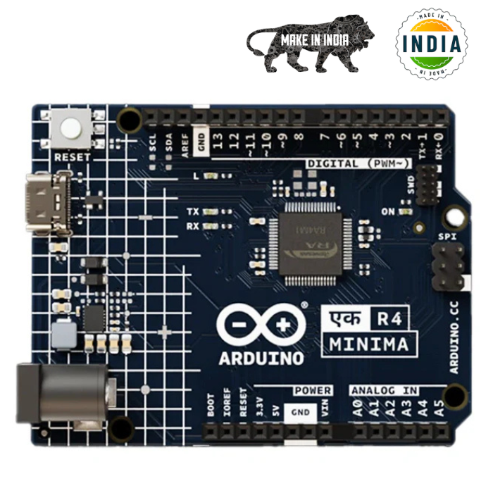 Original Arduino UNO EK R4 Minima – Compact board for beginners & pros. -Original Arduino Board -Robocraze