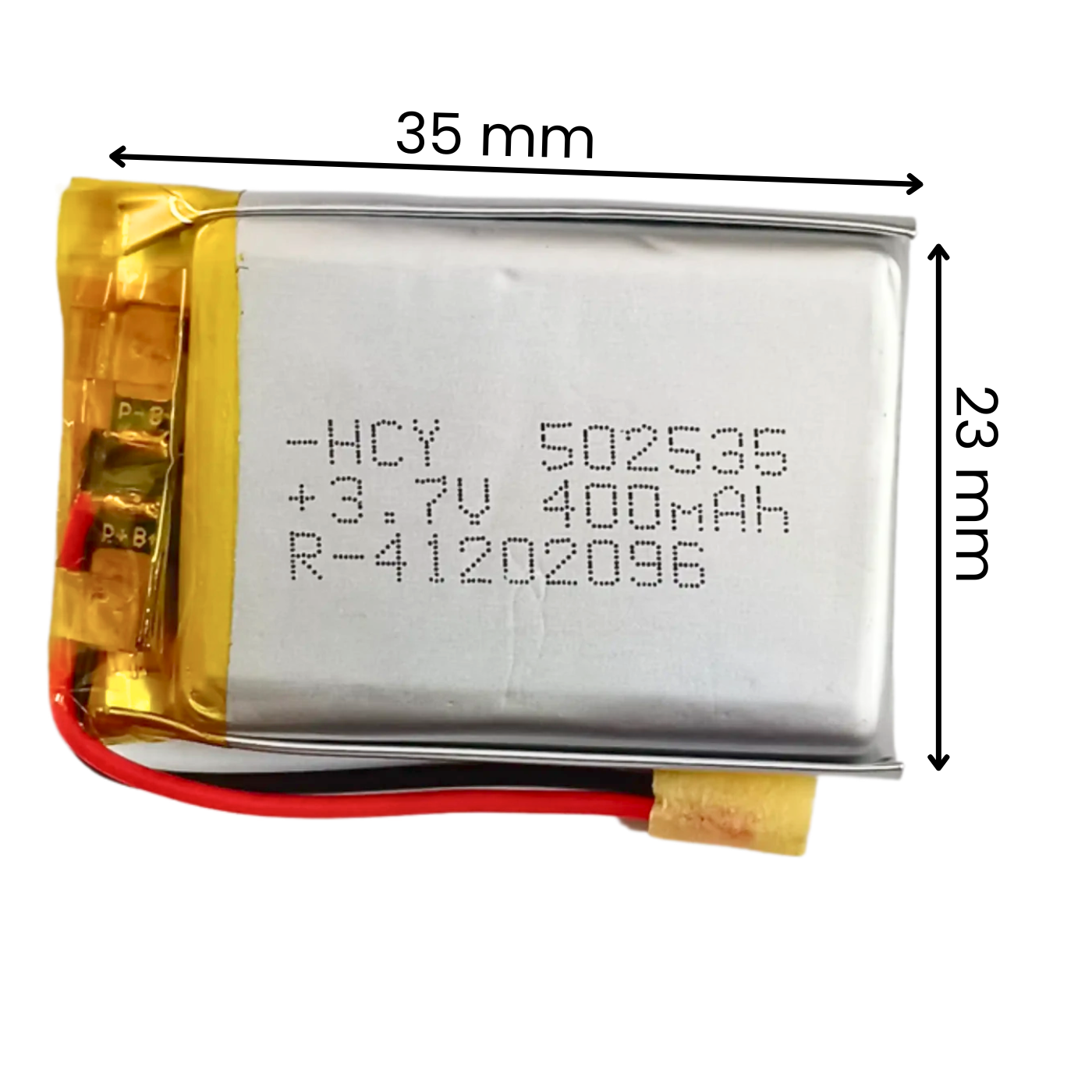 Witty Fox 3.7V 400mAh Rechargeable LiPo Battery