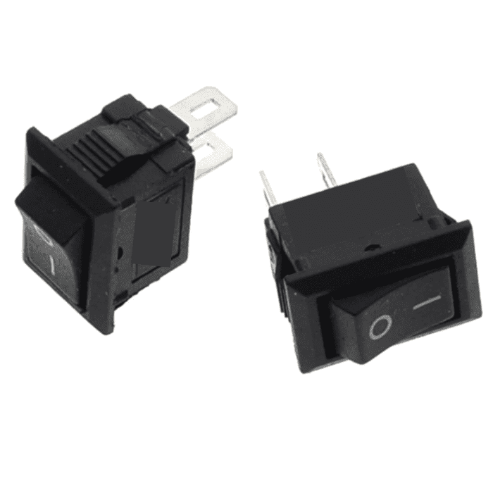 2 Pin Mini On-Off SPST Rocker Switch (19 x 13mm) - Pack of 2