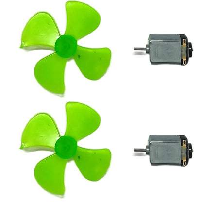 High Speed DC Toy Motor with Fan (2pcs)