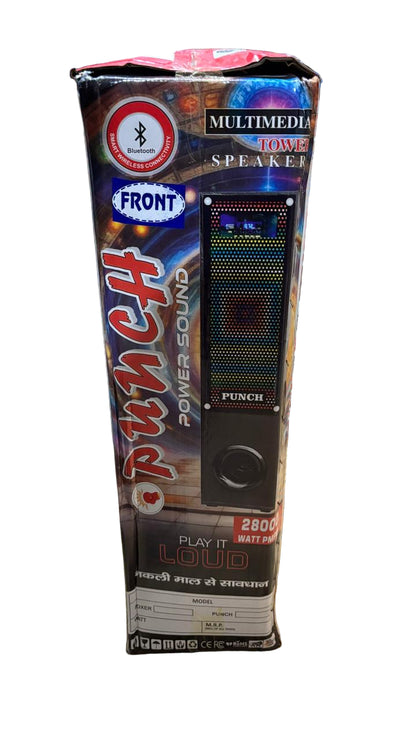 Maha LSK PUNCH Tower Speaker - 8" Hi-Fi Bass, Karaoke Ready with ECHO, & Power Sound