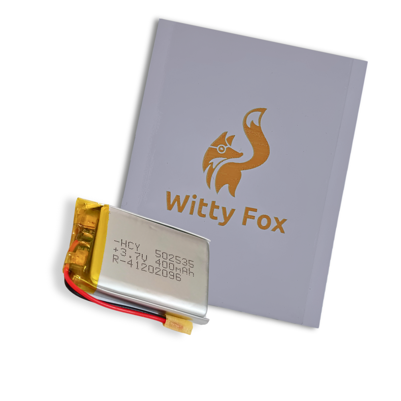Witty Fox 3.7V 400mAh Rechargeable LiPo Battery