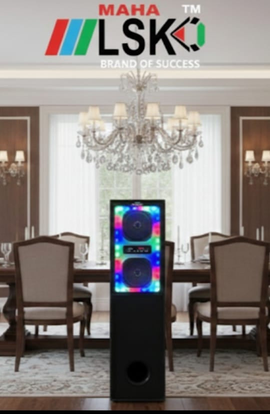 LSK Multimedia Speaker System with Dynamic RGB Lighting and Complete Remote Control
