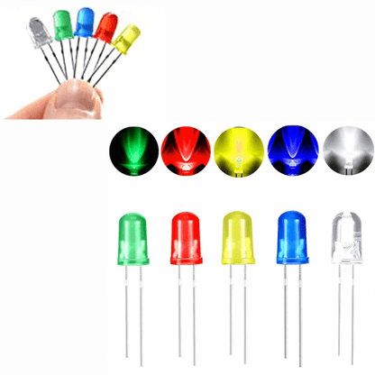 Led Combo (R-G-Y-B-W) 5mm 10pcs each