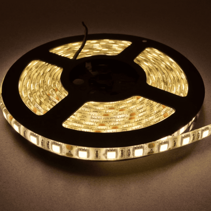 12V Warm White 5050 SMD LED Strip Flexible 5M/Roll Waterproof (5 Meter)