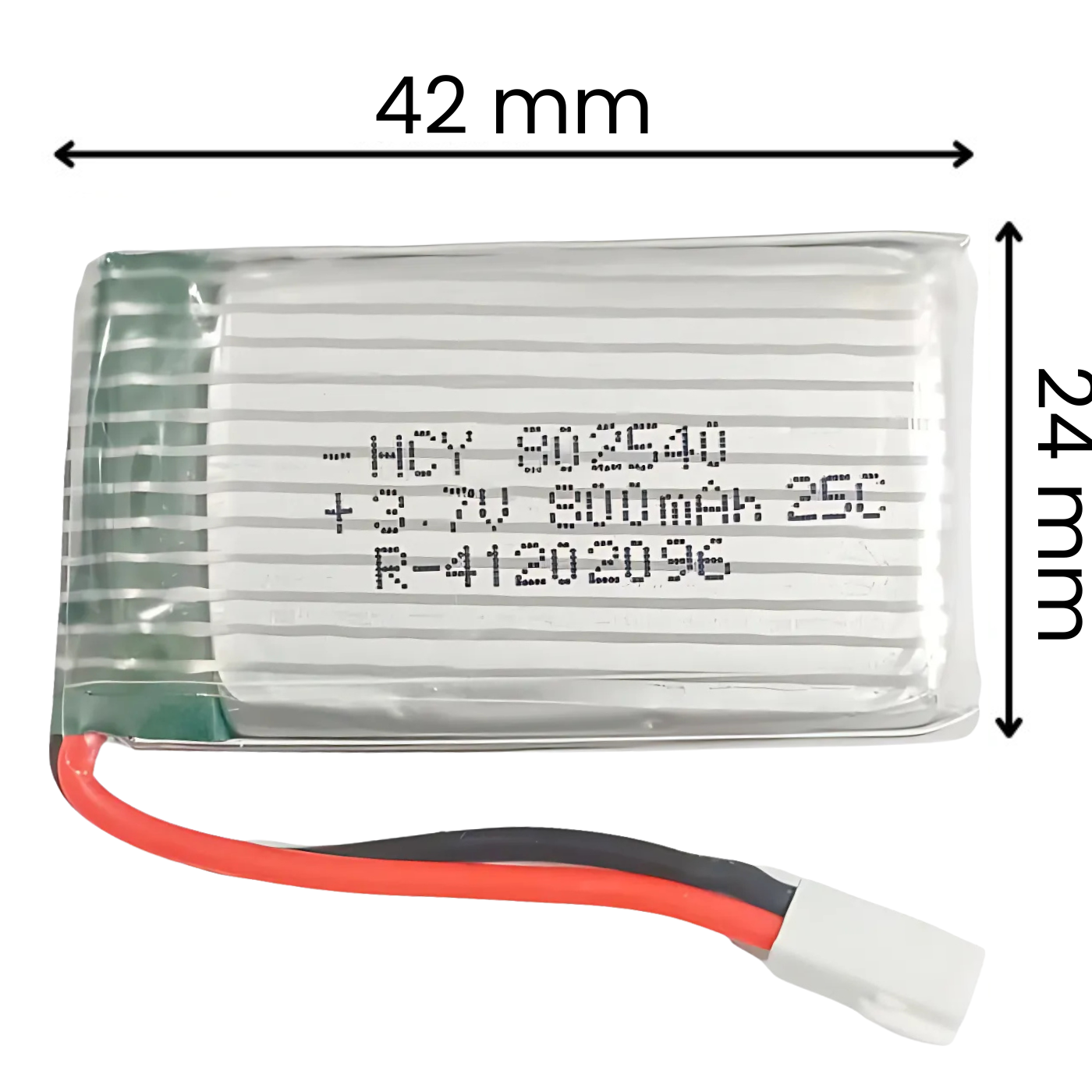 Witty Fox 1000mAh Rechargeable 3.7v Lithium Polymer Battery