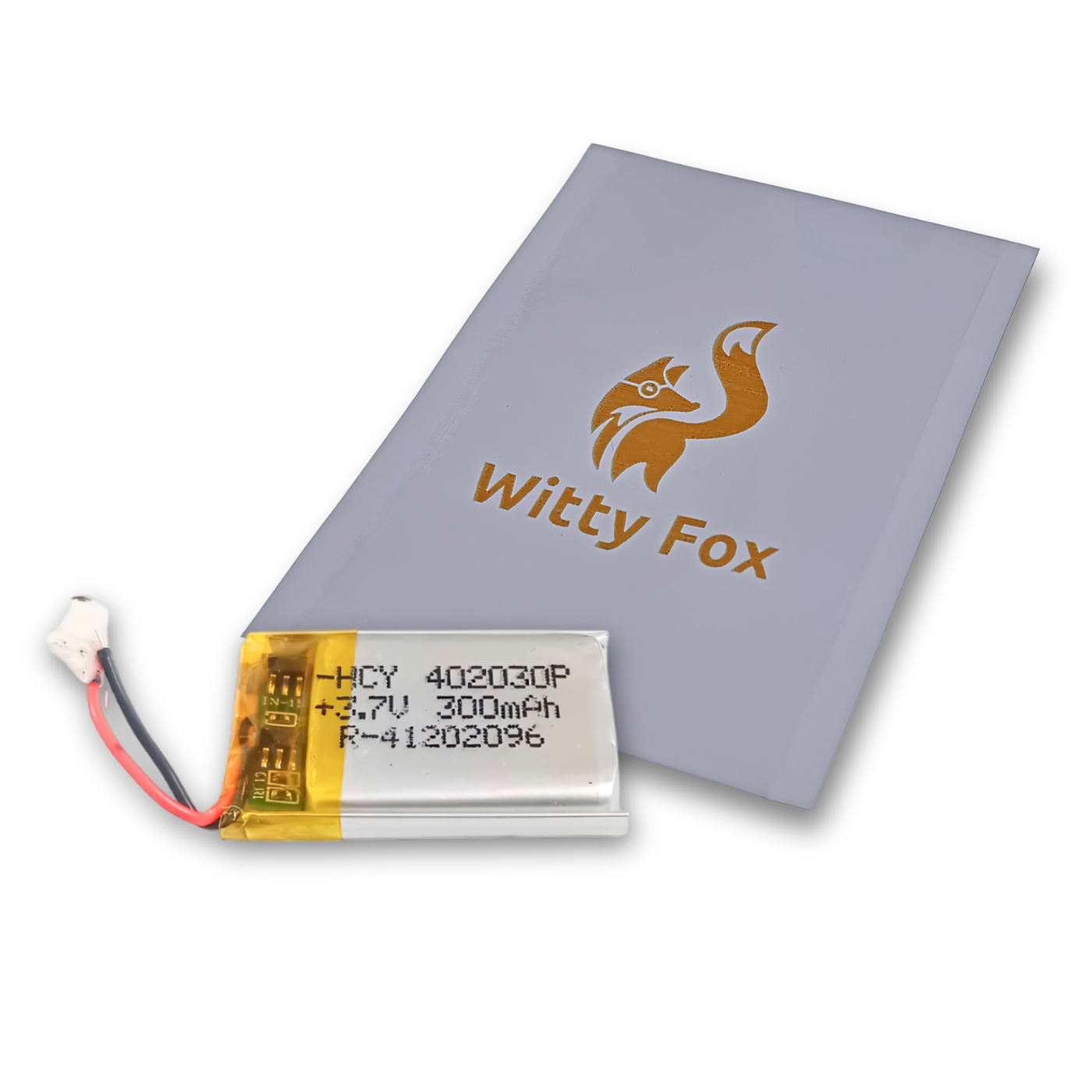 Witty Fox 3.7volt 300mAh Rechargeable LiPo Battery