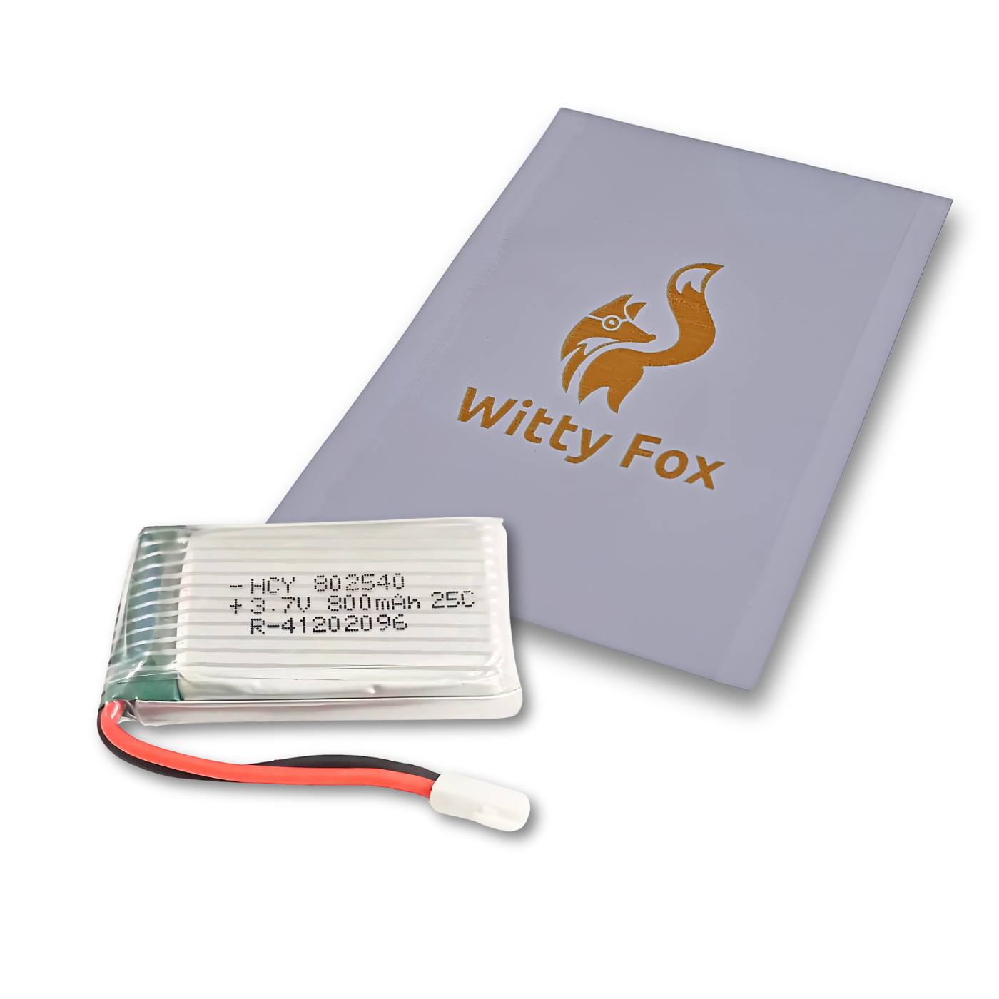 Witty Fox 1000mAh Rechargeable 3.7v Lithium Polymer Battery