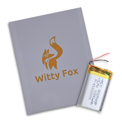 Witty Fox 1000mAh Rechargeable 3.7v Lithium Polymer Battery