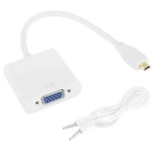 Micro HDMI to VGA Converter with Audio Cable