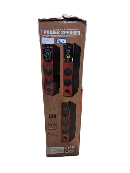 Maha LSK BIG BLASTER Bluetooth Power Speaker - Multimedia Tower with Dual 5" Woofers and RGB Lights