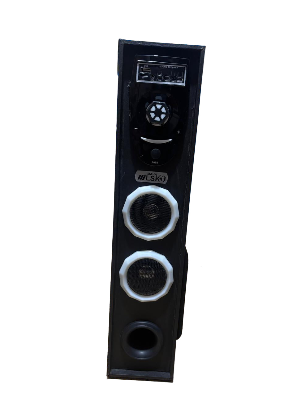 Maha LSK BIG BLASTER Bluetooth Power Speaker - Multimedia Tower with Dual 5" Woofers and RGB Lights