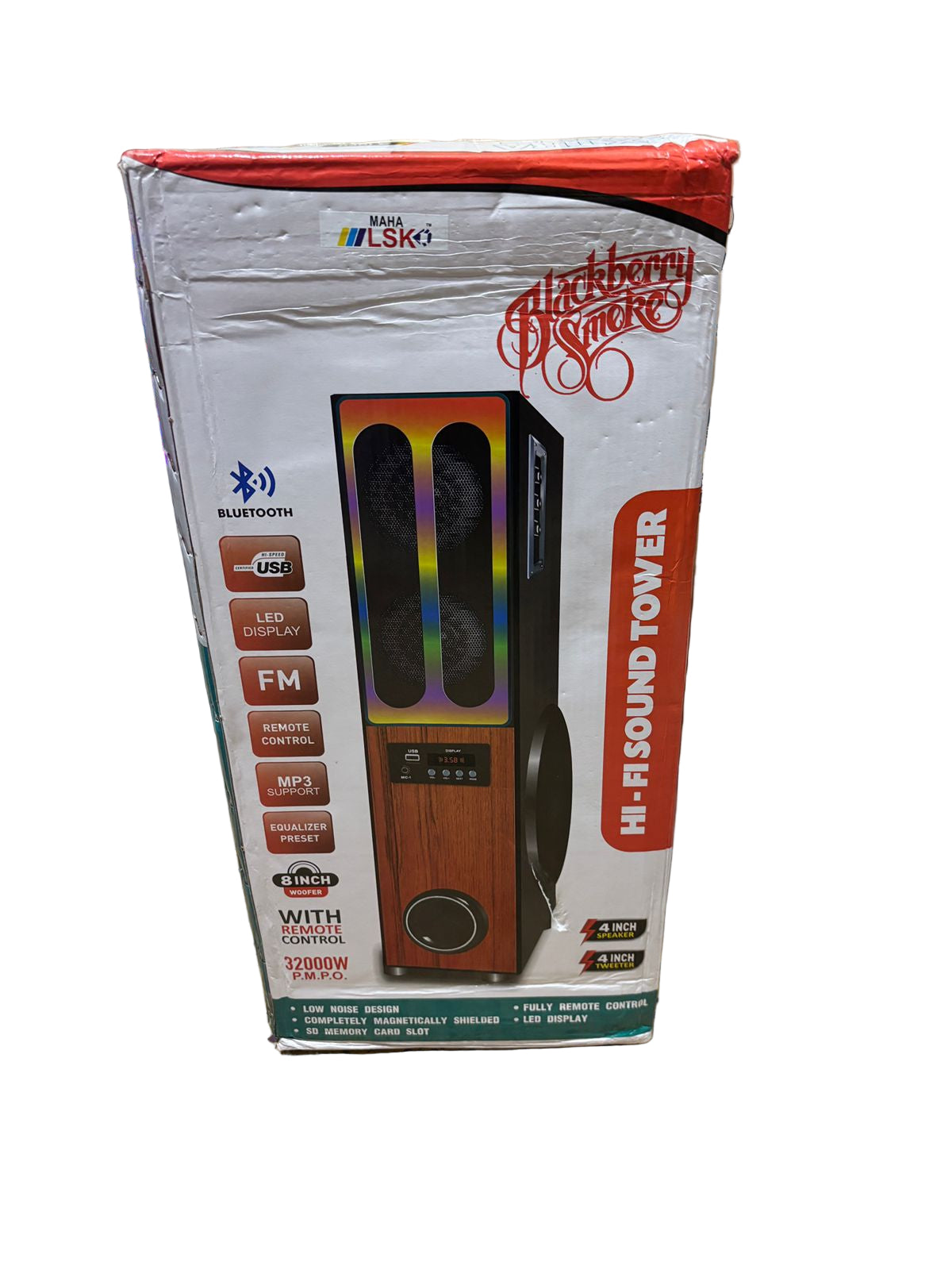 LSK Multimedia Speaker System with Dynamic RGB Lighting and Complete Remote Control