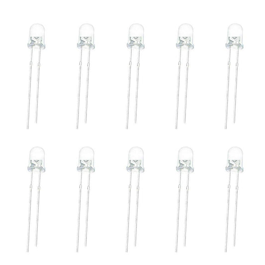 3mm White LED (Pack of 10)