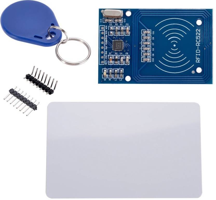 RC522 RFID 13.56MHZ Reader Writer Module - RC522 RFID Module 13.56MHz for contactless card reading & writing. -Robocraze