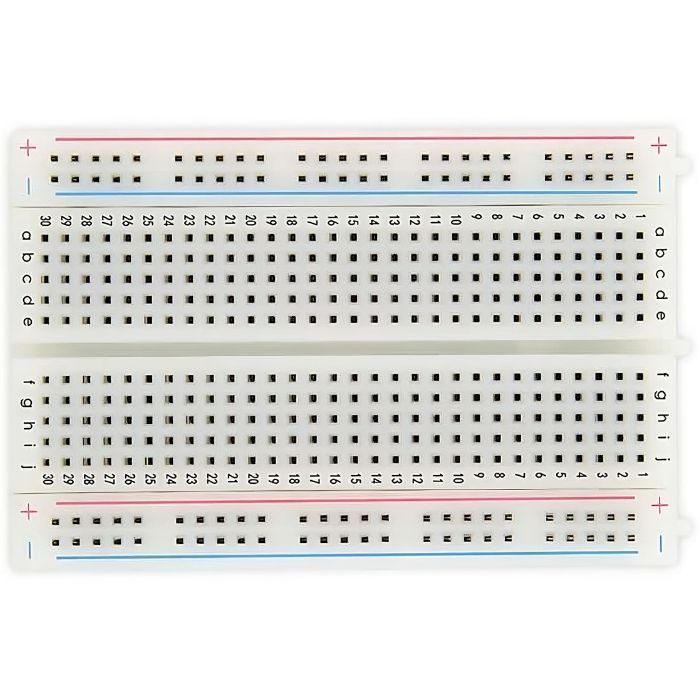 400 Tie Points Solderless Breadboard – Medium-sized breadboard for Arduino & projects. Electronic Components - Robocraze